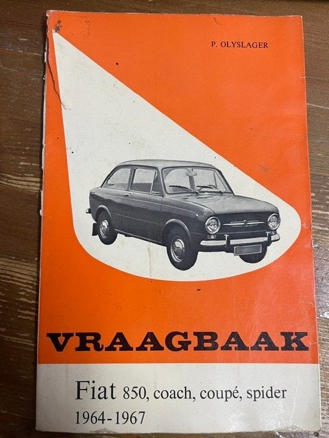 vraagbaak Fiat 850, Auto diversen, Ophalen of Verzenden