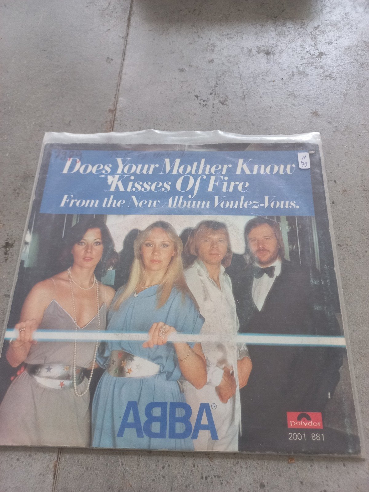 ABBA - Does Your Mother Know / Kisses Of Fire), Gebruikt, Pop, 7 inch, Fotohoes