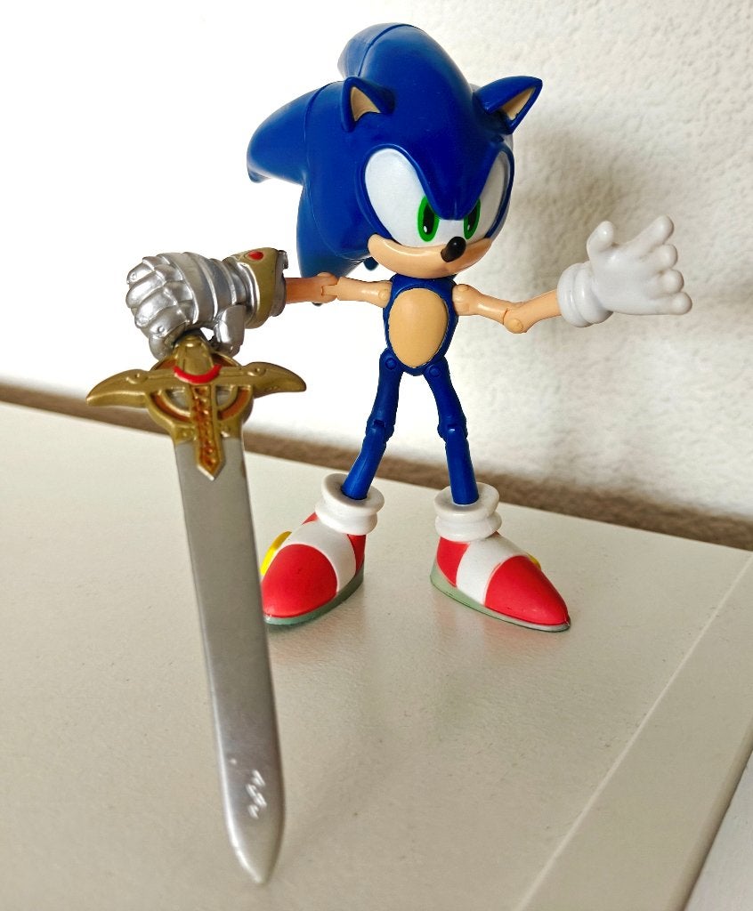 Origineel Sonic and the Black Knight Jazwares met zwaard, Ophalen of Verzenden, Zo goed als nieuw