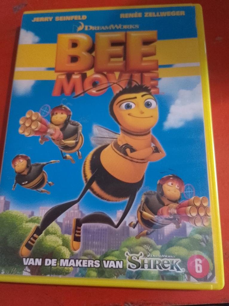 Bee Movie DVD - Animatie film van de makers van Shrek, Gebruikt, Tekenfilm, Ophalen of Verzenden, Alle leeftijden