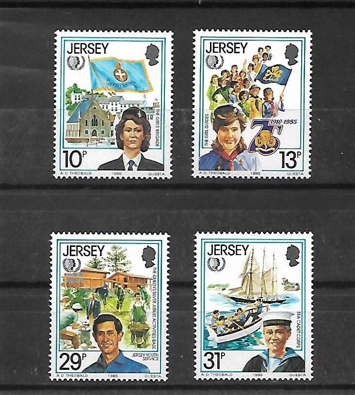 Jersey  Michel nr. 350-54  Postfris, Ophalen, Postfris