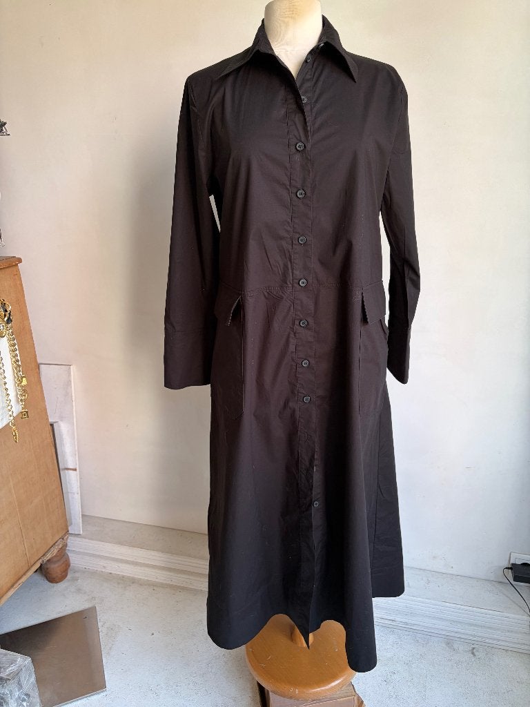 cos maxi jurk zwart maat 38, Maat 38/40 (M), COS, Verzenden, Zwart
