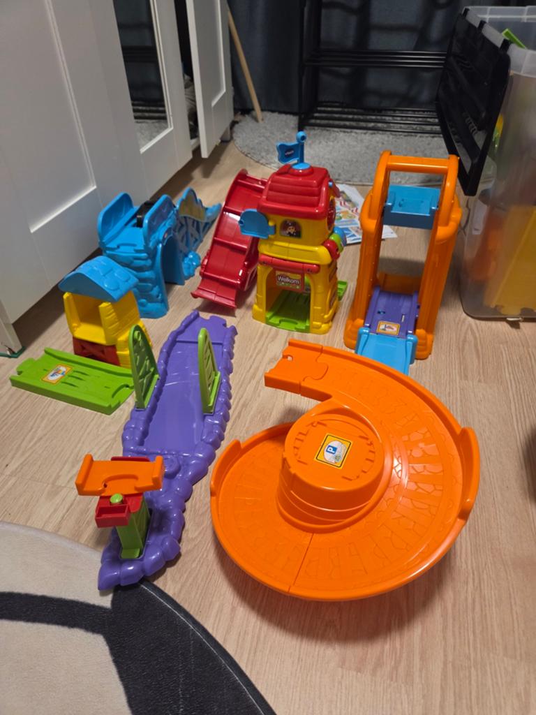 VTech Toet Toet Auto's Autobaan en diverse onderdelen, Ophalen of Verzenden, Gebruikt