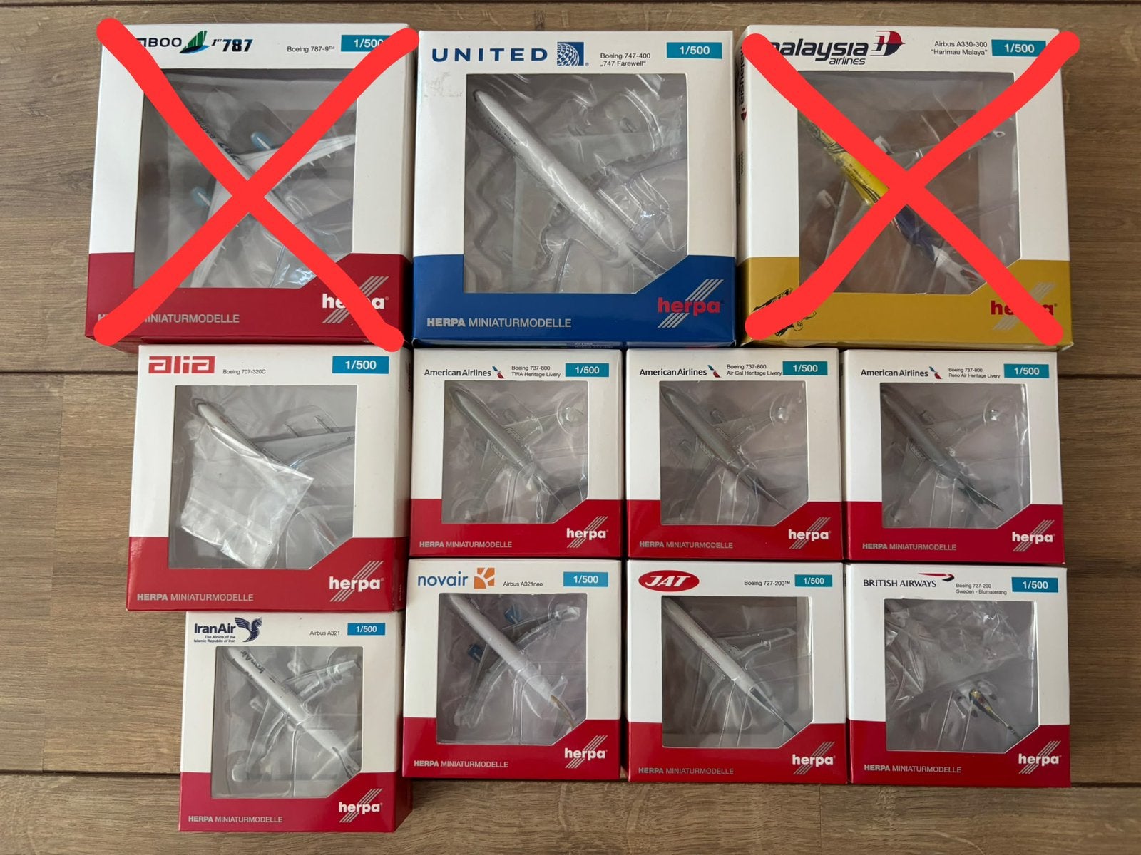 Herpa 1:500 modellen, Ophalen of Verzenden, Zo goed als nieuw, Schaalmodel