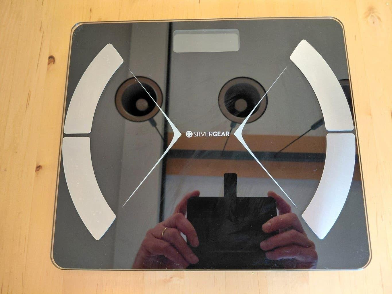 Silvergear Smart Scale Personenweegschaal - Max 180kg, 1 tot 500 gram, 100 kg of meer, Ophalen of Verzenden, Zo goed als nieuw