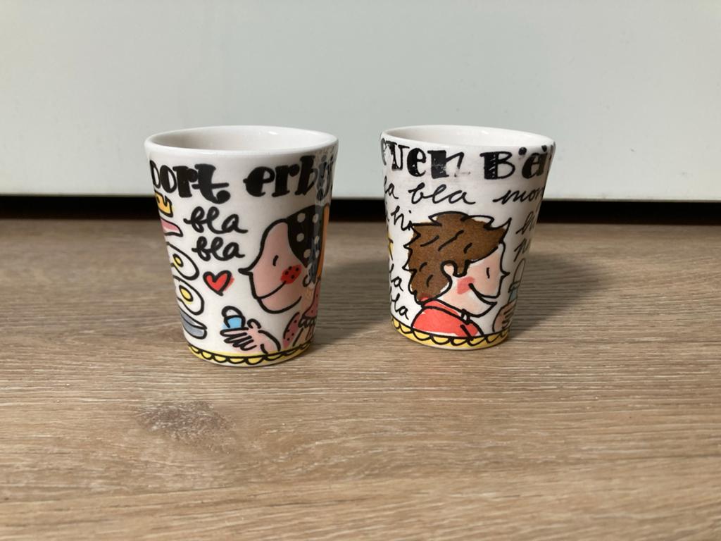 Blond Amsterdam eierdopjes - set van 2, Blond Amsterdam, Overige typen, Ophalen of Verzenden, Zo goed als nieuw