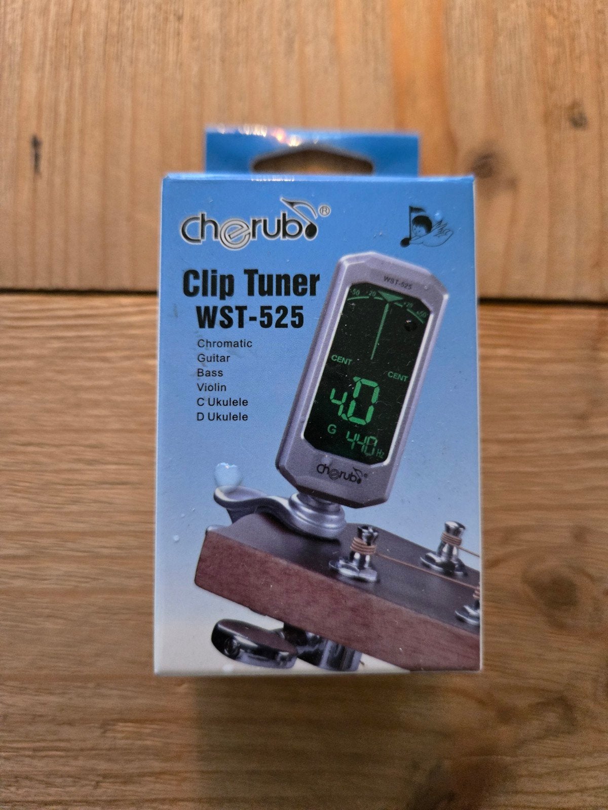 Cherub Clip Tuner WST-525 voor gitaar, bas, viool, ukelele, Muziek en Instrumenten, Ophalen of Verzenden, Zo goed als nieuw, Overige typen