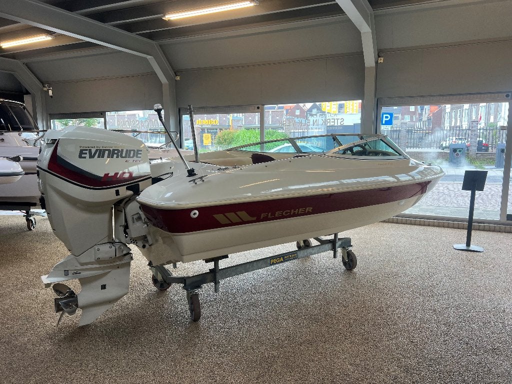 Fletcher 15 GTO Arrowflash met 90 pk Evinrude, Ophalen, Zo goed als nieuw, 2 m, 90 pk