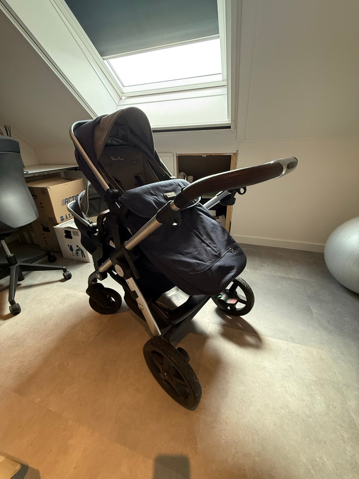 Silver Cross Wave complete kinderwagen met duo uitbreiding, Gebruikt, Duowagen, Combiwagen, Ophalen