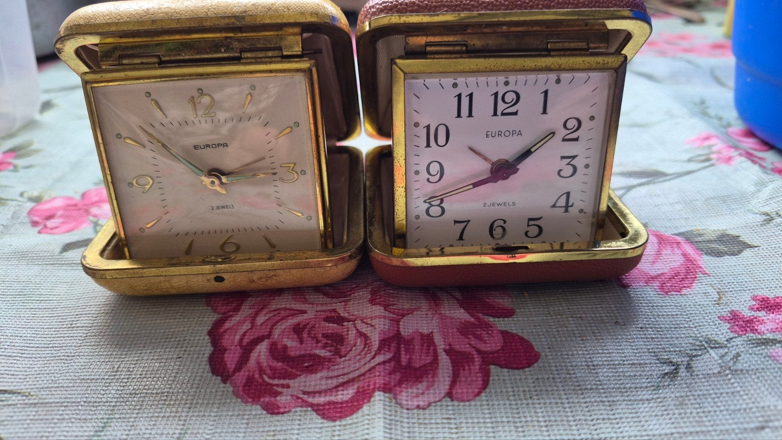Set van 2 Vintage Europa Reiswekkers - Jaren '60, Ophalen of Verzenden