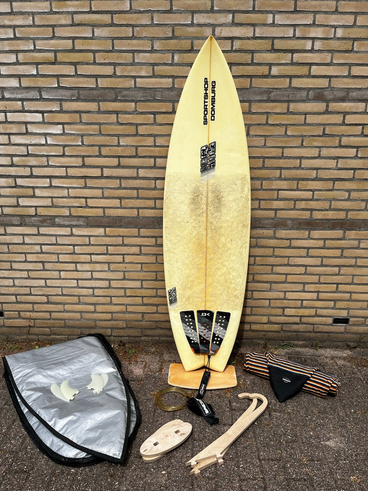 NS surfplank 6.6 dikke fish - ideaal voor nederland, Watersport en Boten, Golfsurfen, Ophalen, Gebruikt, Fish, Met vinnen