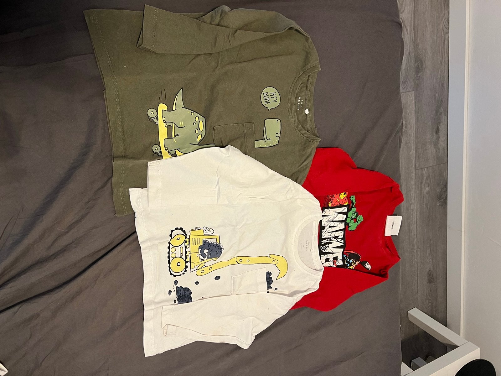 3x Jongens shirts lange mouw maat 98/104, Ophalen of Verzenden, Gebruikt, Jongen