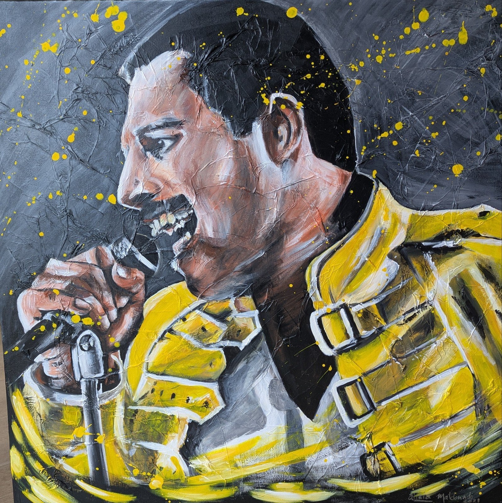 Schilderij Freddie Mercury, Ophalen