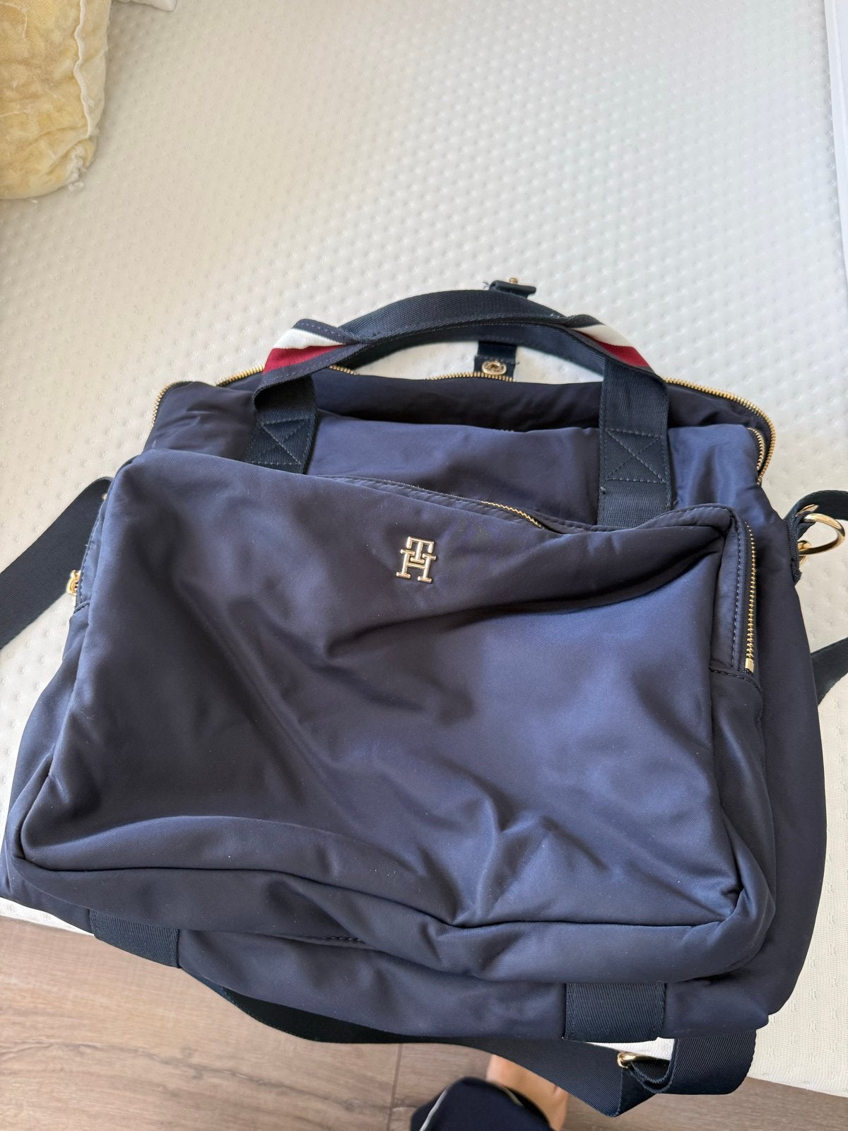 Tommy Hilfiger Luiertas - Stijlvol en Praktisch, Overige merken, Blauw, Extra vakken, Zo goed als nieuw