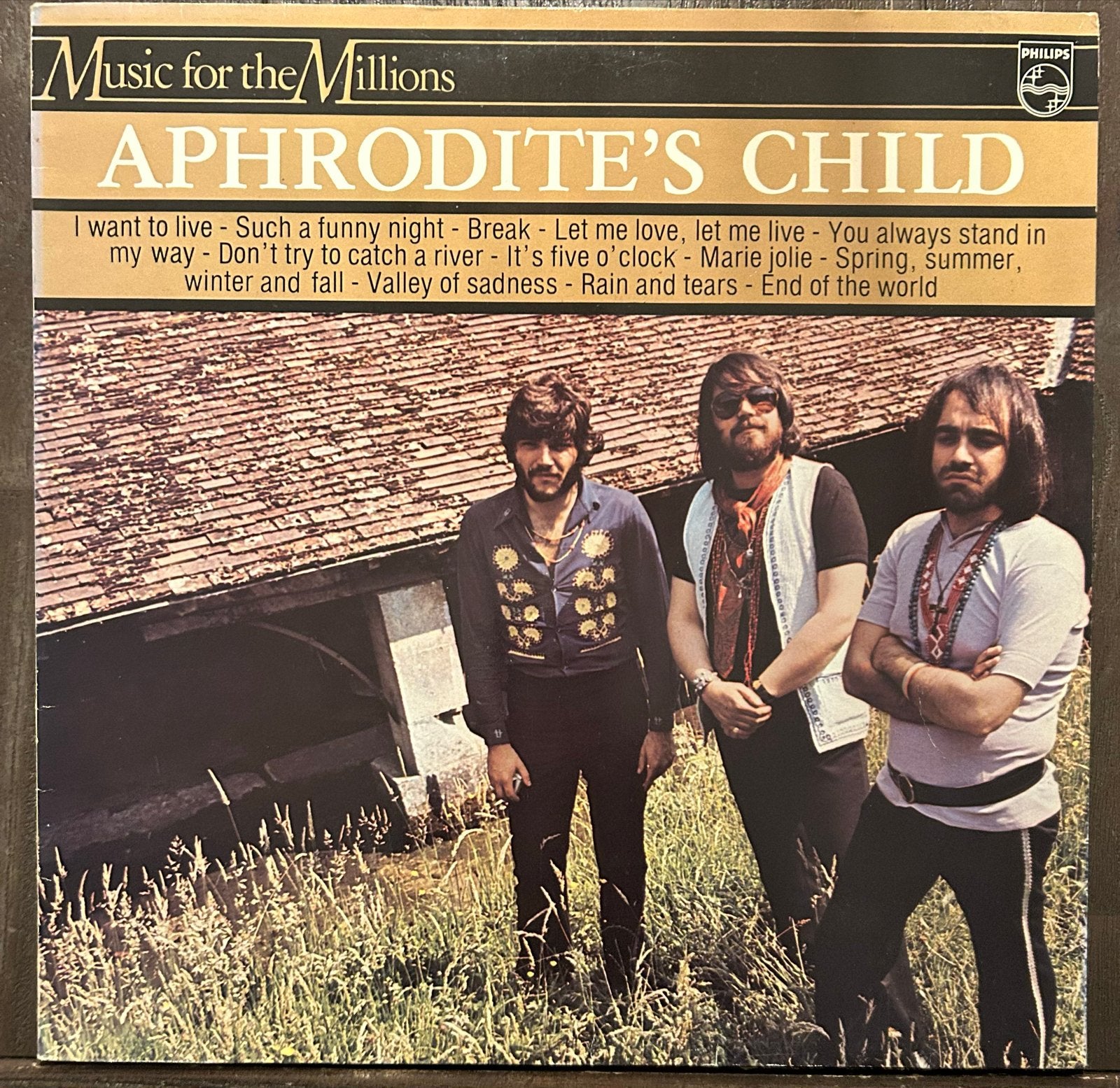 Aphrodite's Child - Music for the Millions LP (Philips), LP, Gebruikt, Ophalen of Verzenden, Complilatie