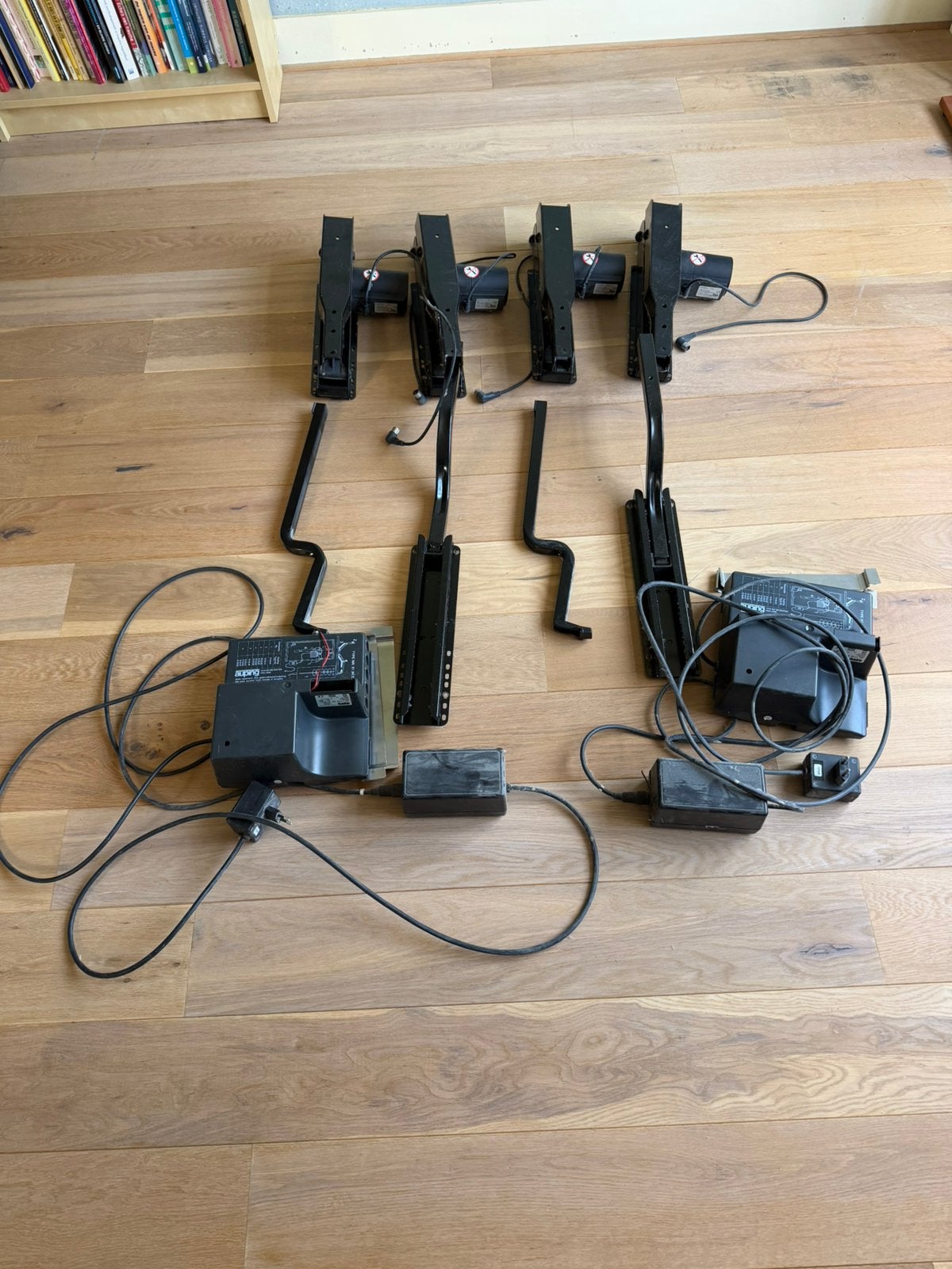 Originele auping bedbodem motoren, Huis en Inrichting, Ophalen, Zwart, Tweepersoons, Overige maten