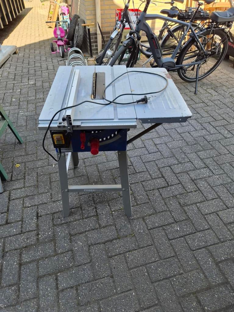 Powerplus POWB561 Tafelzaag - 1500W, 74mm zaagdiepte defect, Gebruikt, Cirkelzaag, 70 mm of meer, Ophalen of Verzenden