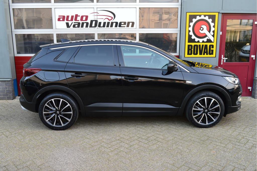 Opel Grandland X 1.6 Turbo Hybrid Business Executive O.a: SO, 4 cilinders, Leder en Stof, Zwart, Origineel Nederlands