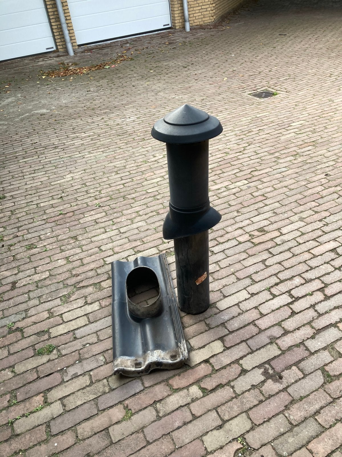Dakdoorvoer Ventilatiepijp Sneldekpan Ø 16 cm, Ophalen of Verzenden, Gebruikt, Ventilator