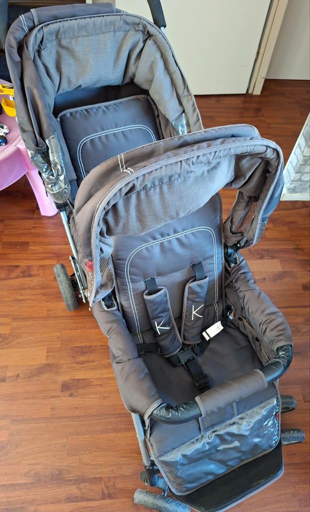 Tweeling buggy, Kinderen en Baby's, Buggy's, Ophalen, Gebruikt, Overige merken, Verstelbare rugleuning