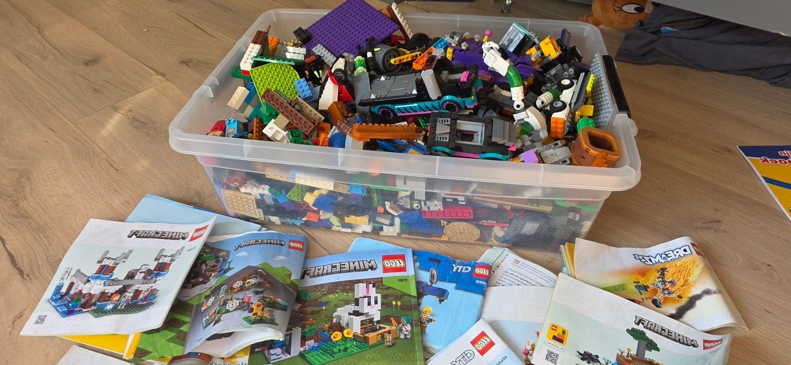 Grote partij LEGO met diverse sets en boekjes, Kinderen en Baby's, Gebruikt, Overige thema's, Lego, Inclusief instructies