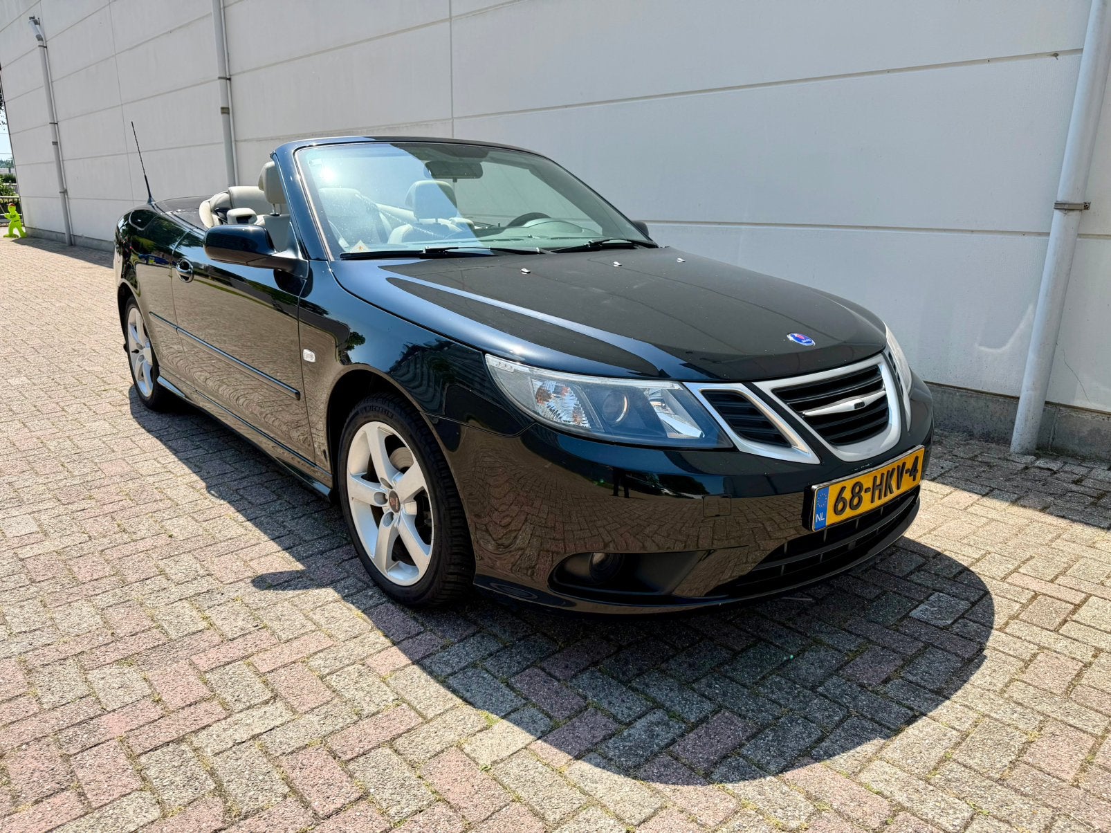 Saab 9-3 1.8 T 110KW Cabrio AUT 2008 Zwart, 1998 cc, Beige, 4 cilinders, Cabriolet