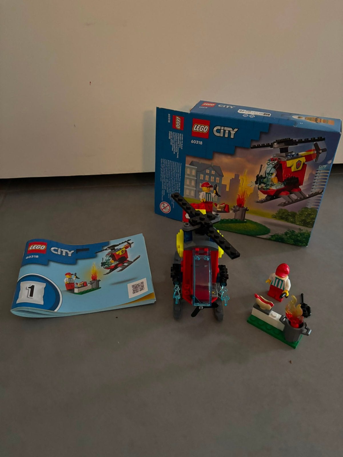 Lego 60318 Brandweer helikopter, Lego, Ophalen of Verzenden, Complete set, City