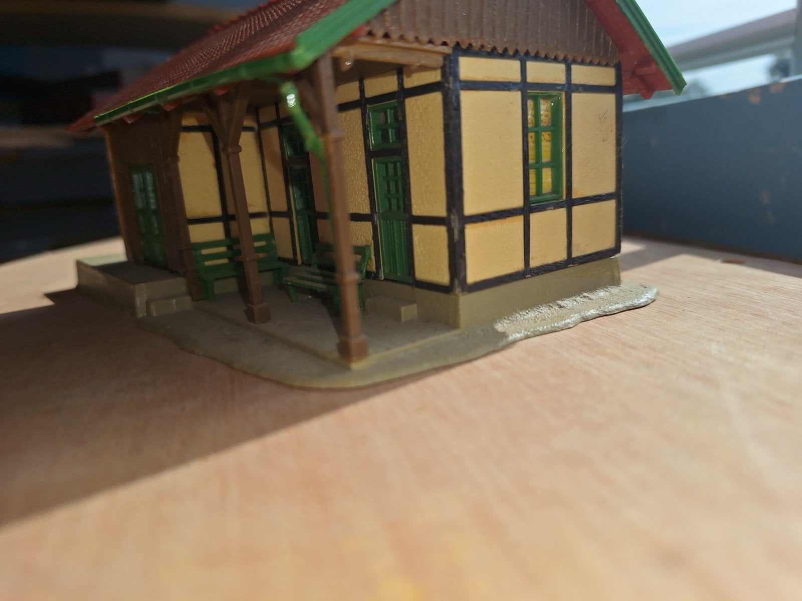Mooie boerderij of loods voor modelspoorbaan, Ophalen of Verzenden, Gebruikt, Brug, Tunnel of Gebouw