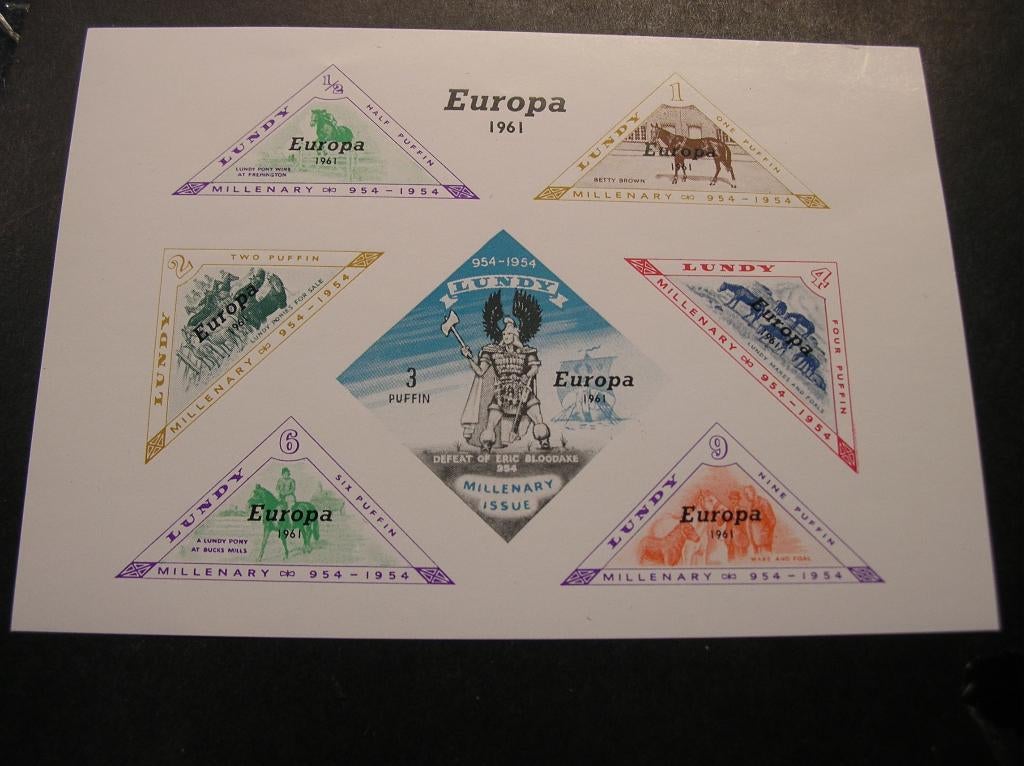 Cept/Verenigd Europa Lundi Island 1961  meeloper, Postzegels en Munten, Ophalen of Verzenden, Overige landen, Postfris