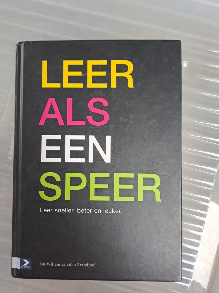 J.W. van den Brandhof - Leer als een speer, Boeken, Sociale wetenschap, Ophalen of Verzenden, Zo goed als nieuw, J.W. van den Brandhof