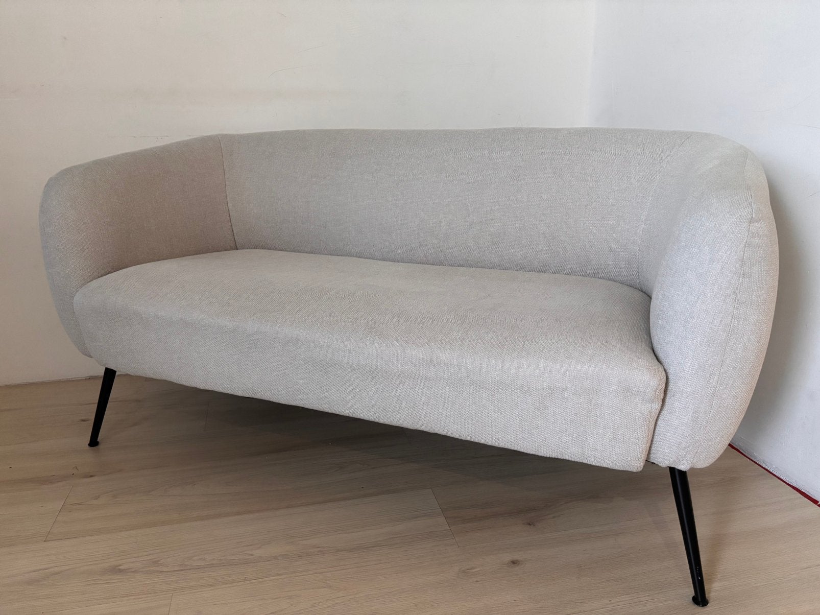 2 zits witte bank, Ophalen, Eenpersoons, Zo goed als nieuw, Minder dan 150 cm