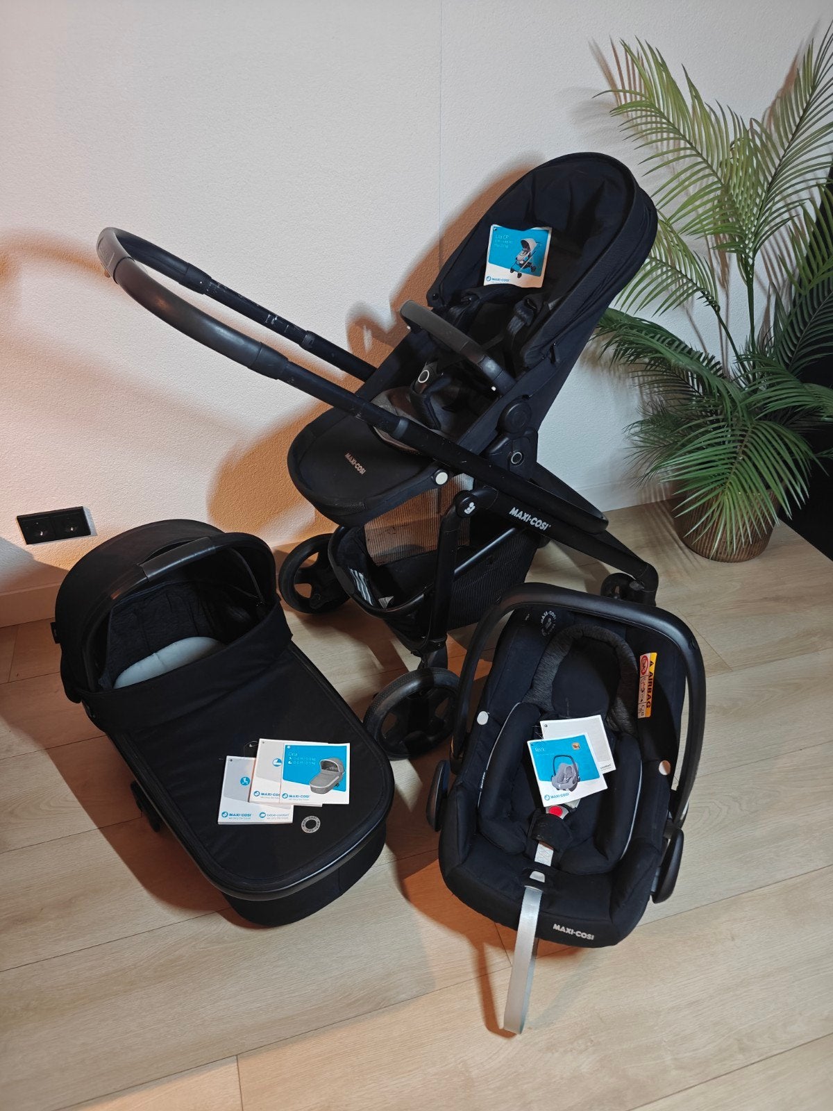 Maxi-Cosi Lila CP kinderwagen COMPLEET, Gebruikt, Verstelbare duwstang, Maxi-Cosi, Ophalen