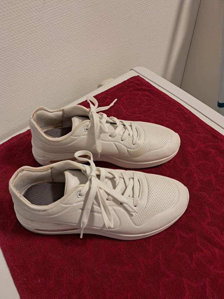 Witte Skechers Sportschoenen Maat 39, Skechers, Ophalen of Verzenden, Gedragen, Wit