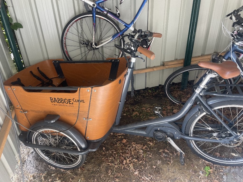 Babboe Curve Mountain (2019)1700 km -Yamaha middenmotor, 4 kinderen of meer, Gebruikt, Elektrisch, Schijfrem
