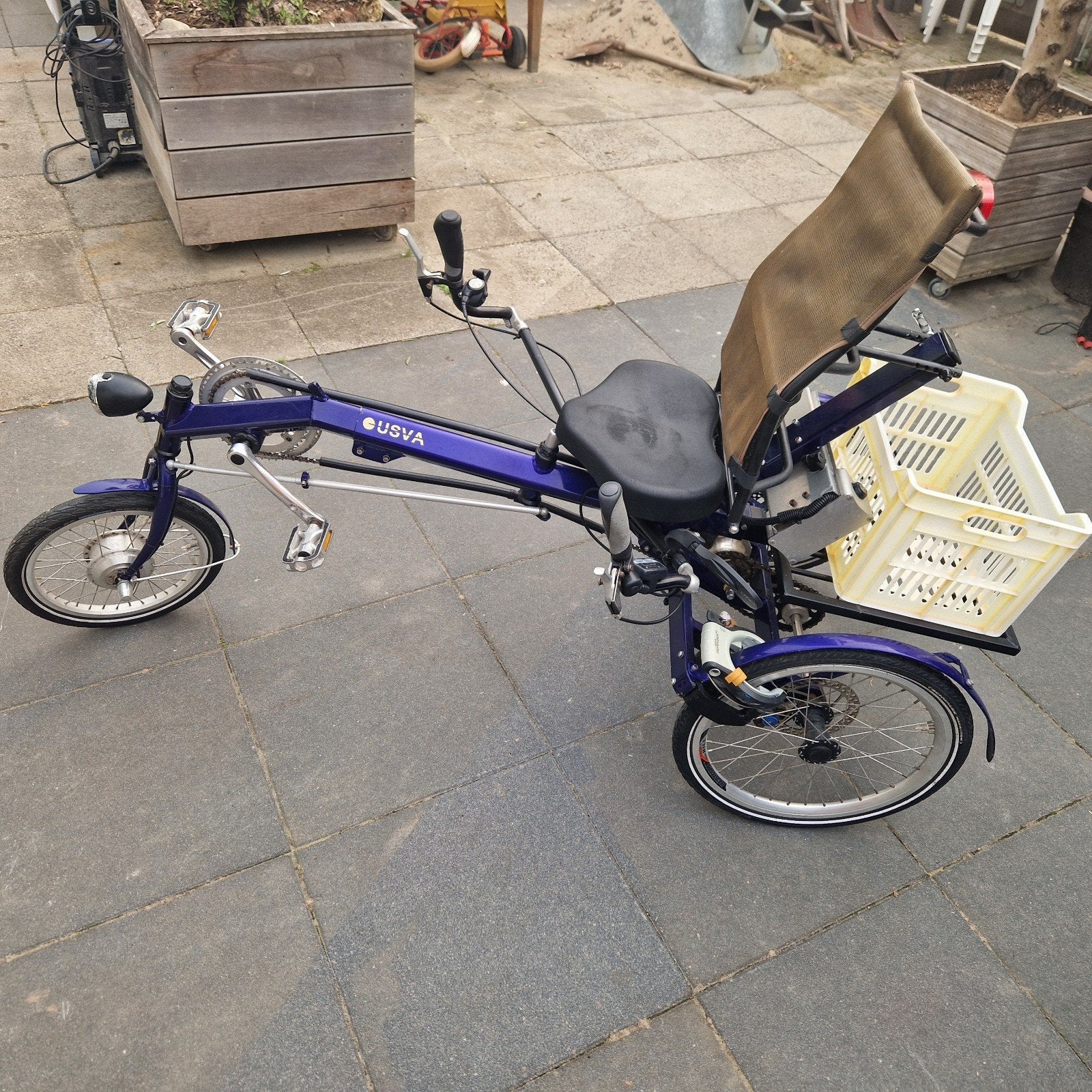 USVA  3 wiel fiets met versnellingen  en ondersteuning, Fietsen en Brommers, Ophalen, Gebruikt, Overige merken
