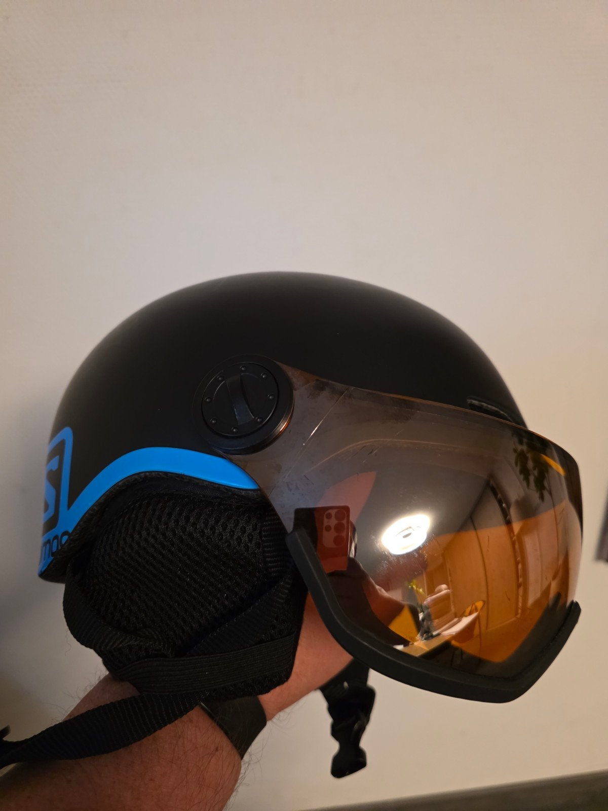 Salomon kinder skihelm 53-56cm maat M, Ophalen, Gebruikt, Overige typen, Salomon