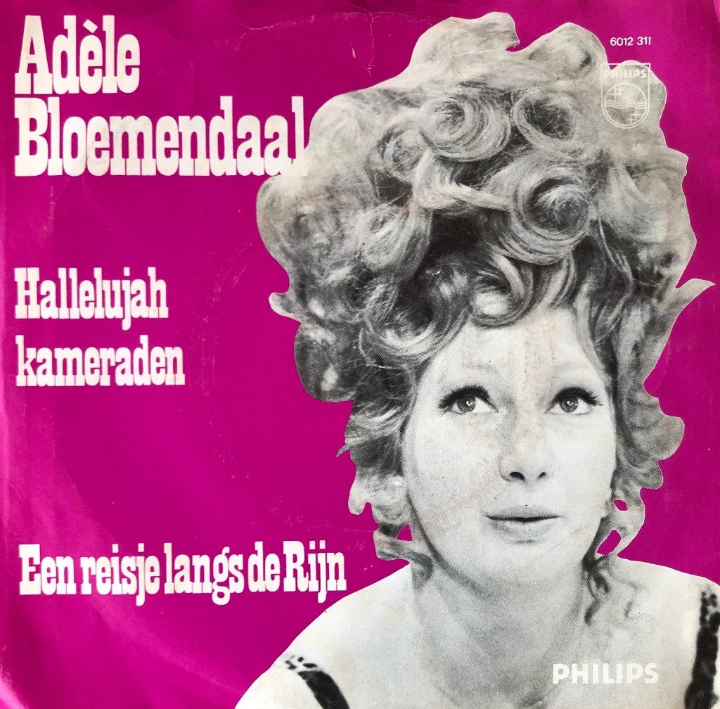 1973	Adèle Bloemendaal  	Hallelujah Kameraden, Fotohoes, 7 inch, Ophalen of Verzenden, Zo goed als nieuw