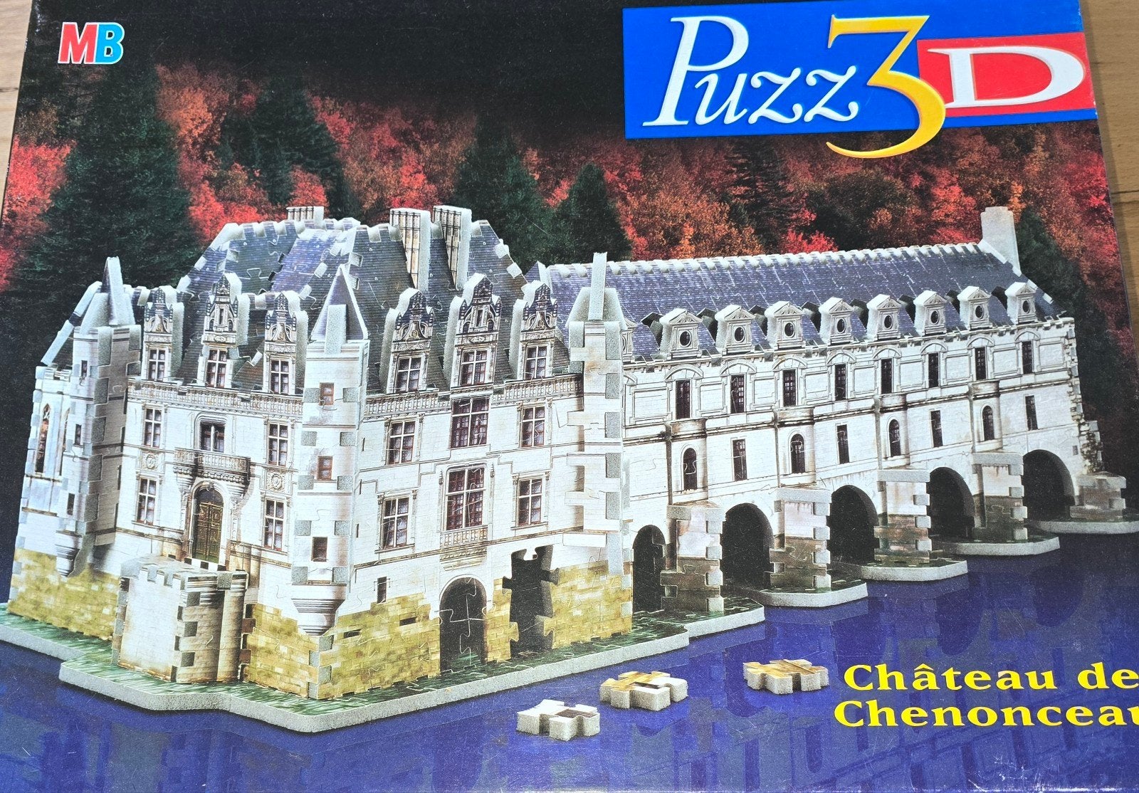 MB Puzz3D Château de Chenonceau 806 stukjes, Ophalen of Verzenden, Gebruikt, MB Puzz3D