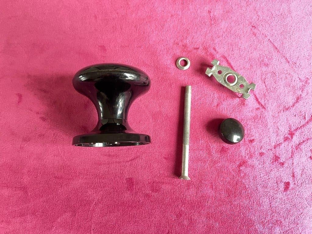 Deurknoppen, kast knoppen, deur knop van Philips zwart, Ophalen of Verzenden, Zo goed als nieuw