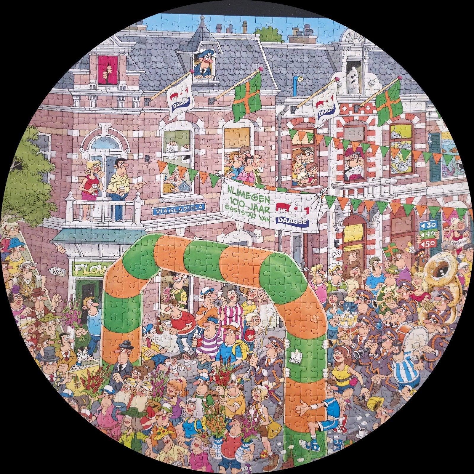 Jan van Haasteren Nijmegen 4Daagse 1000 stukjes, Ophalen, Gebruikt, Jan van Haasteren