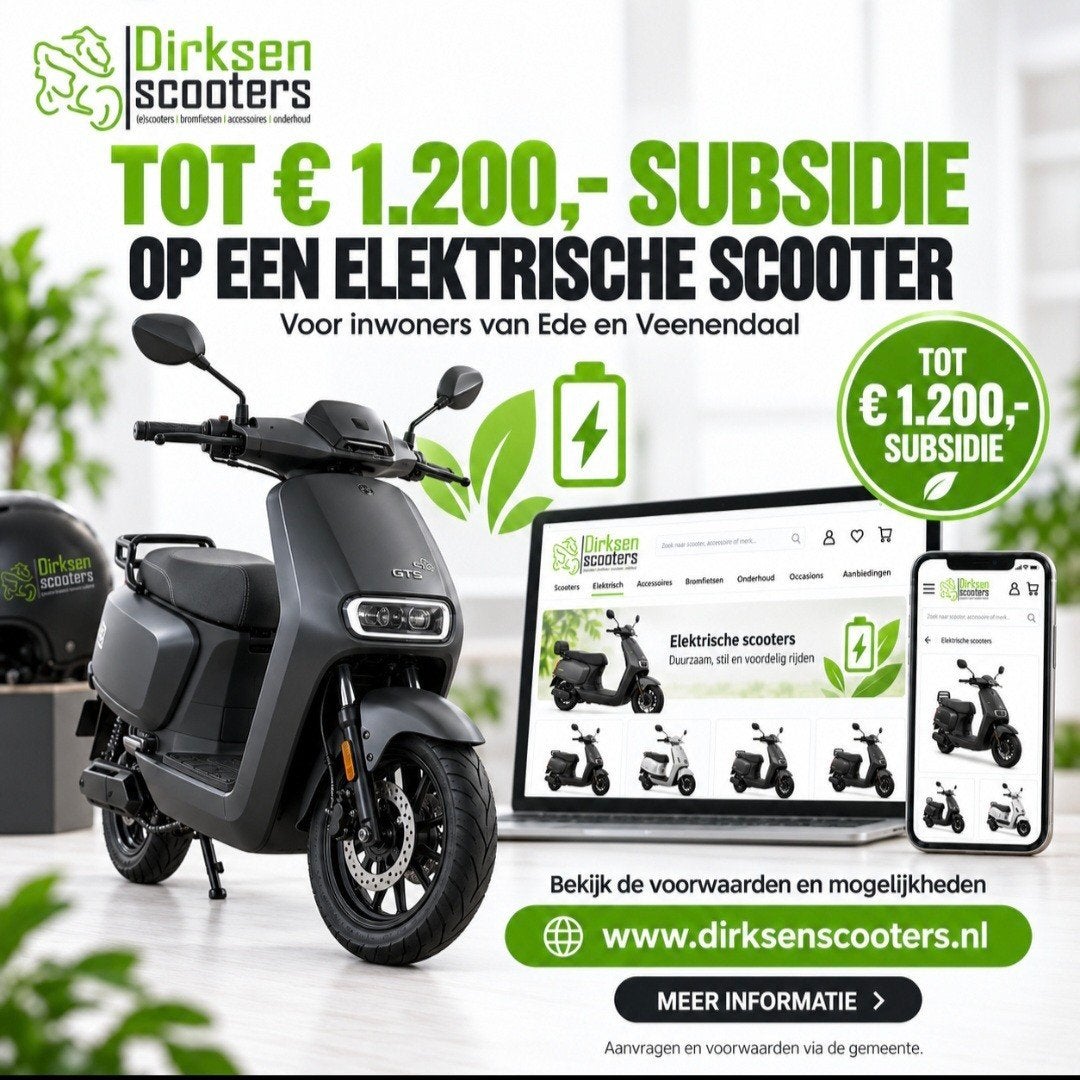 TOT € 1.200 SUBSIDIE OP EEN E SCOOTER! Veenendaal - Ede, Ophalen of Verzenden, Nieuw, Elektrisch
