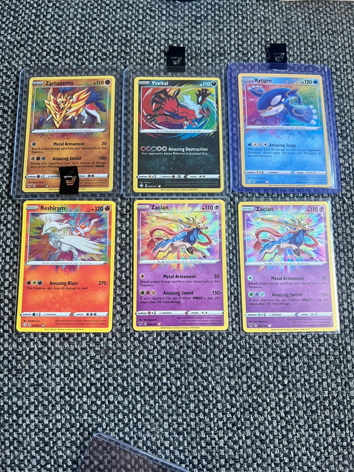 Pokemon Amazing Rares - Kyogre Zacian Reshiram + meer, Hobby en Vrije tijd, Verzamelkaartspellen | Pokémon, Verzenden, Zo goed als nieuw