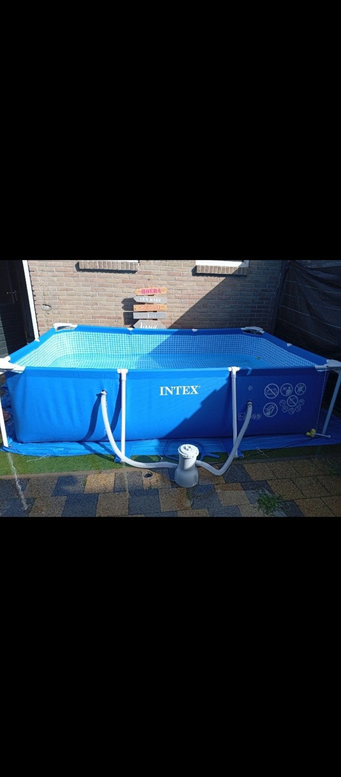 intex zwembad met filter, Minder dan 80 cm, Ophalen of Verzenden, Zo goed als nieuw, Opzetzwembad