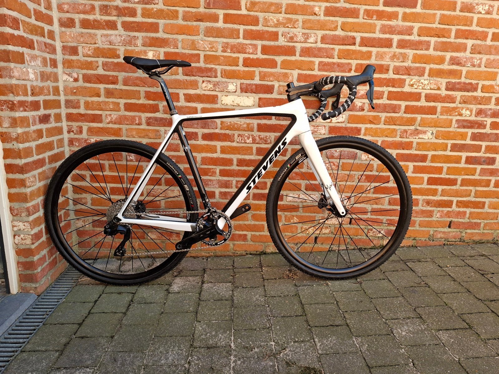 Stevens superprestige cyclocross fiets, Carbon, Meer dan 20 versnellingen, 53 tot 57 cm, Ophalen