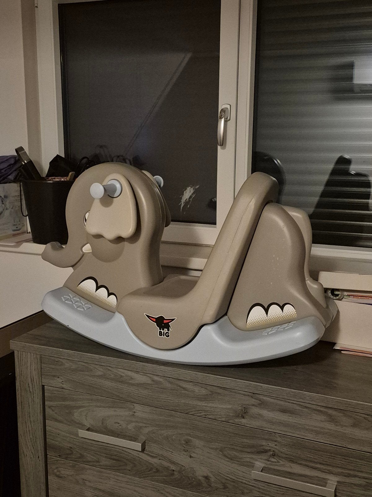BIG Olifant Schommelpaard - Zo goed als nieuw, Ophalen, Zo goed als nieuw, Overige typen