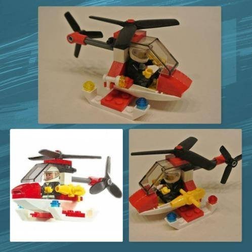 Lego brandweer helikopter set 4900, Lego, Ophalen of Verzenden, Zo goed als nieuw, Complete set
