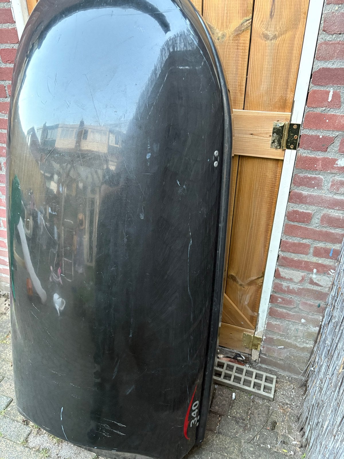 Gebruikte dakkoffer 350 liter met toebehoren, Auto diversen, Dakkoffers, Ophalen of Verzenden, Gebruikt