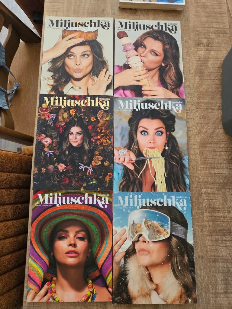 Miljuschka Magazine - Complete set deel 1 t/m 6, Boeken, Ophalen of Verzenden, Zo goed als nieuw