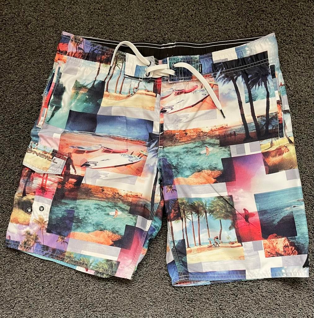 O”Neill super gave zwemshort incl binnenbroek maat S, Kleding | Heren, Ophalen of Verzenden, Blauw