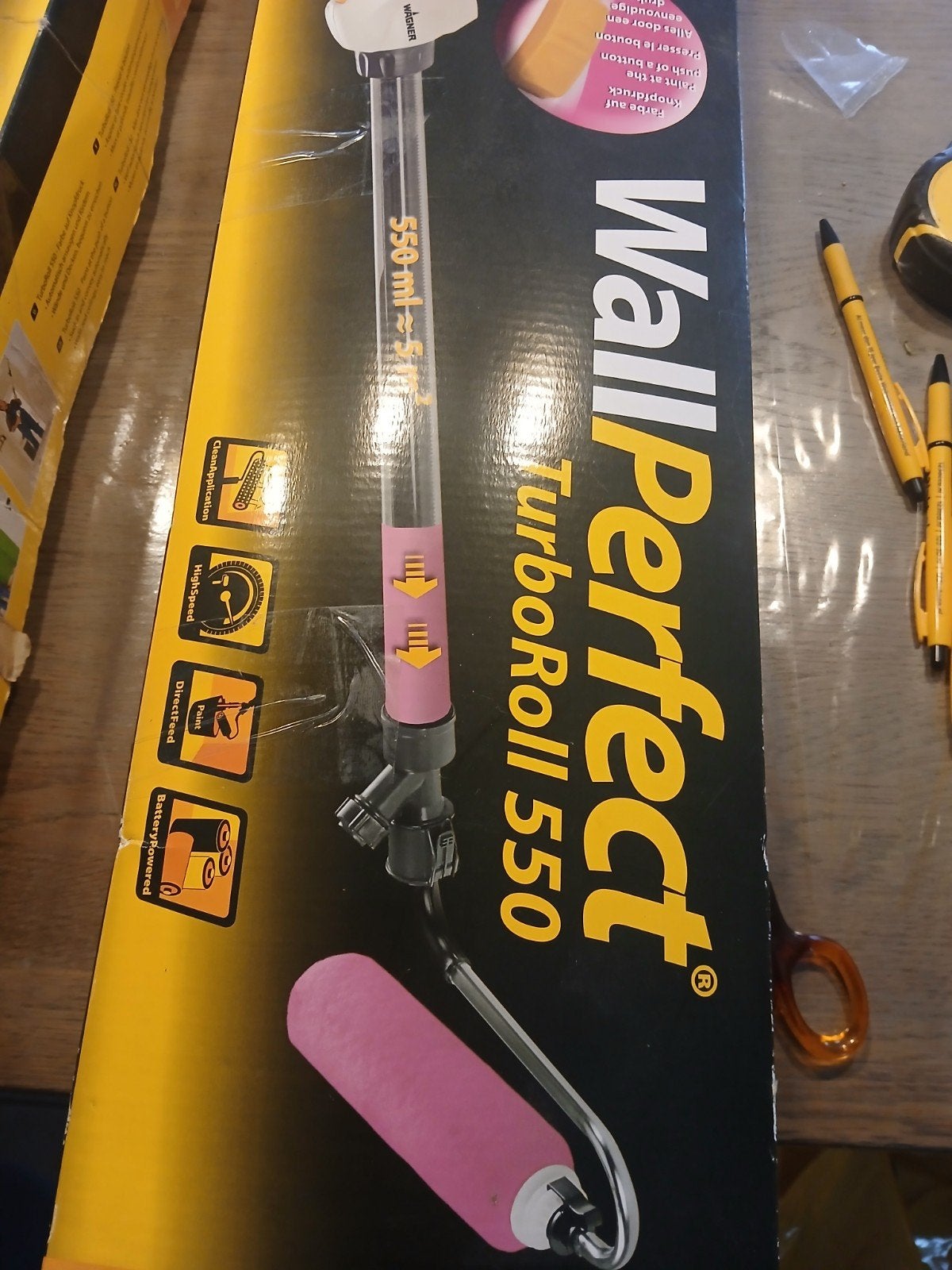 WallPerfect Turboroll 550 nieuw in doos, Doe-het-zelf en Verbouw, Schildersmaterialen, Ophalen of Verzenden, Nieuw, Overige typen